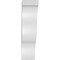 Ekena Millwork 4-in. W x 8-in. D x 16-in. H Funston Architectural Grade PVC Knee Brace BRCP04X08X16FST - alternate 3